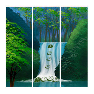 Landscape Positive Phrase Triptych Wall Art