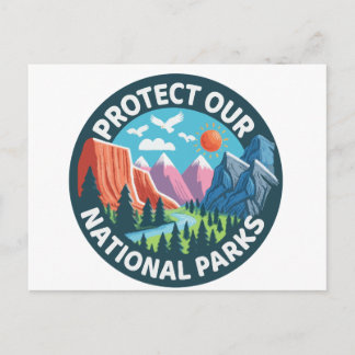 Landscape Protect Our National Parks Postcard