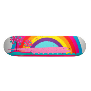 Landscape Rainbow Skateboard