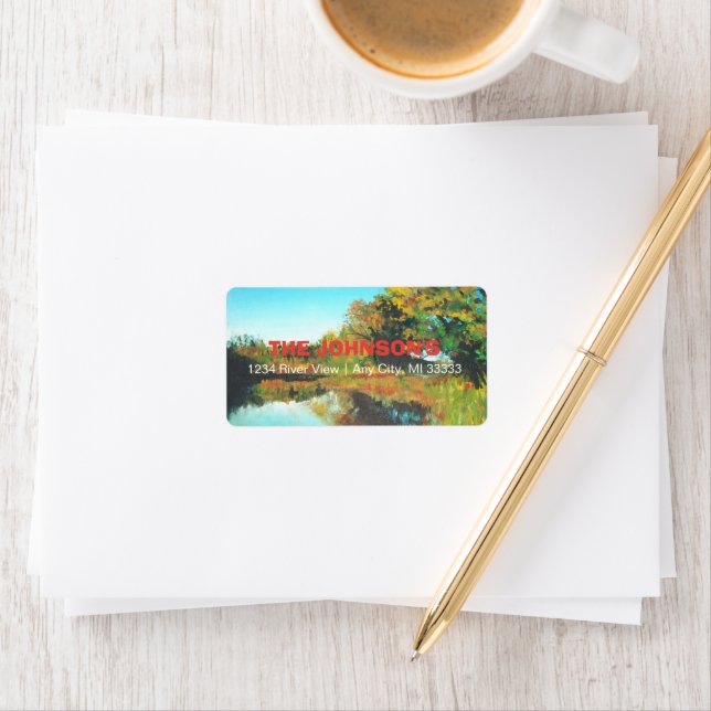 Landscape River Trees Fine Art Label (Insitu)