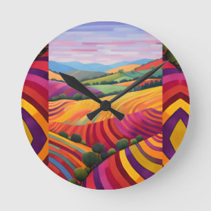 Landscape round clock