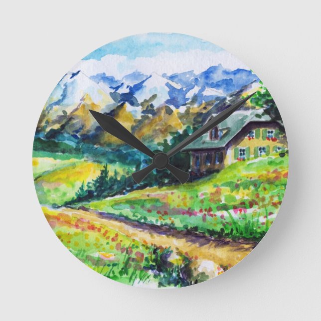 Landscape Round Clock (Front)