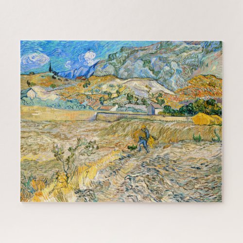 Landscape Saint Remy Vincent Van Gogh 1889 Jigsaw Puzzle