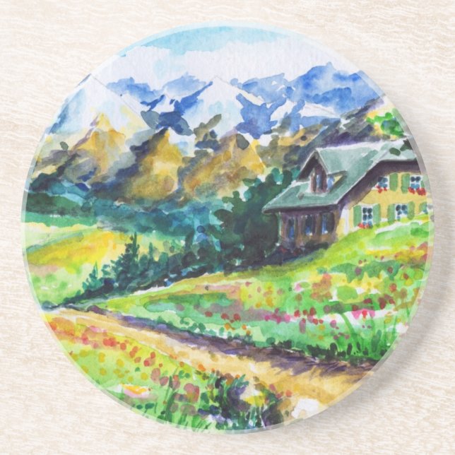 Landscape Sandstone Coaster (Front)