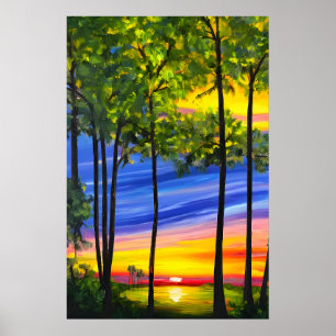 Landscape scenery poster