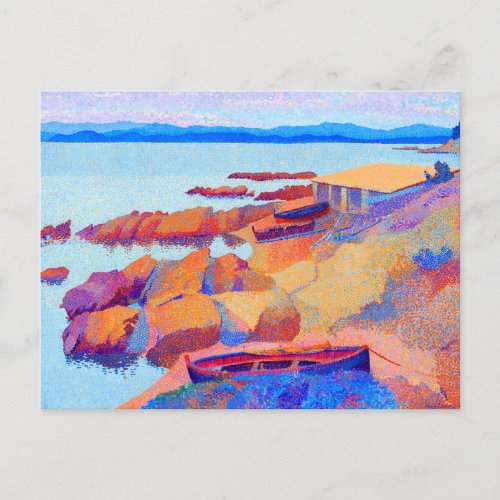 Landscape sea by Henri Edmond Cross Postcard