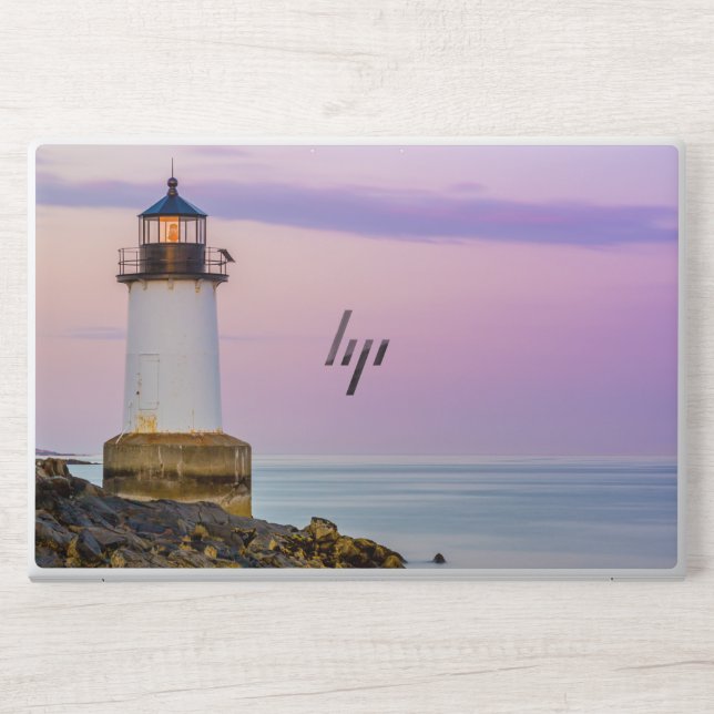   Landscape sea view Lighthouse HP Laptop Skin (Front)