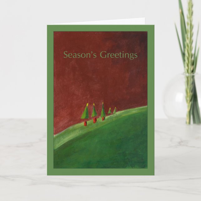 Landscape Seasons Greetings Card (Front)