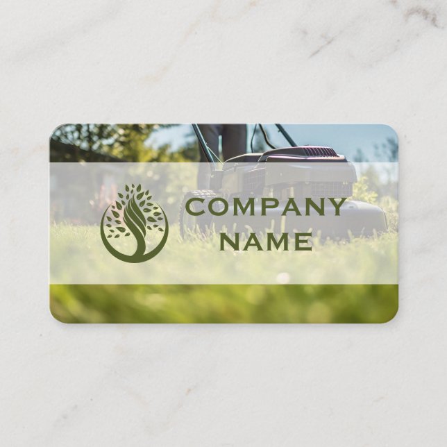 Landscape Service Business Card (Front)
