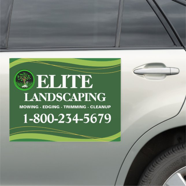 Landscape Service Car Magnet (In Situ)