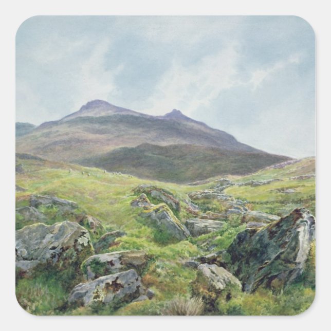 Landscape, Snowdon Square Sticker (Front)