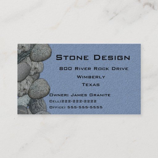 Customizable Landscape/Stone Mason Business Business Card