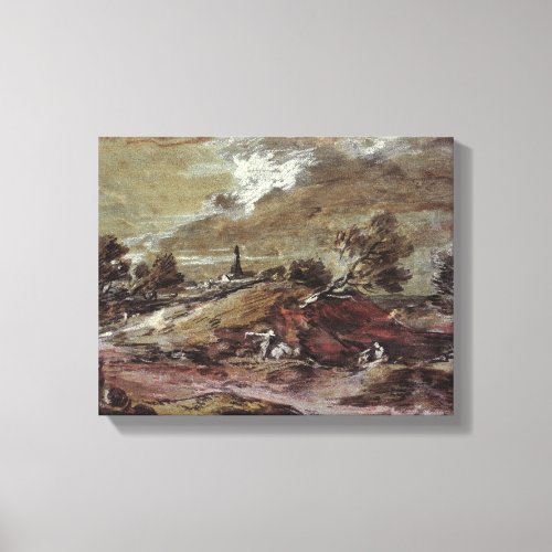 Landscape Storm Effect 18th century Canvas Print