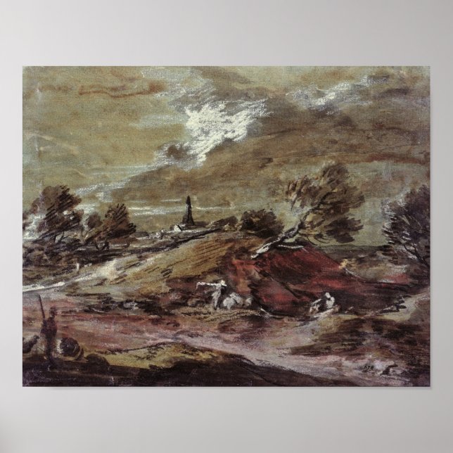 Landscape: Storm Effect, 18th century Poster (Front)