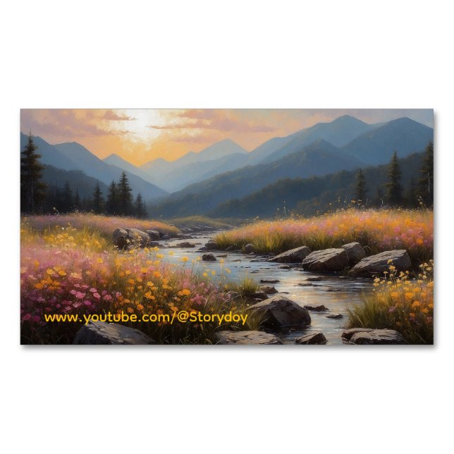 Landscape Storydoy   Business Card Magnet (Front)