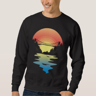 Landscape Sunset Bridge Sweatshirt