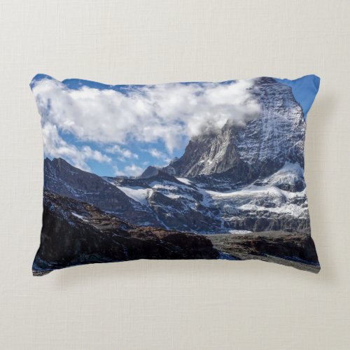 Landscape Swiss Alps Matterhorn Mountain   Accent Pillow