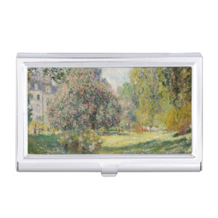 Landscape: The Parc Monceau - Claude Monet Business Card Case
