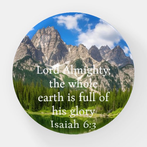 Landscape The Whole Earth Is Full Of His Glory Paperweight