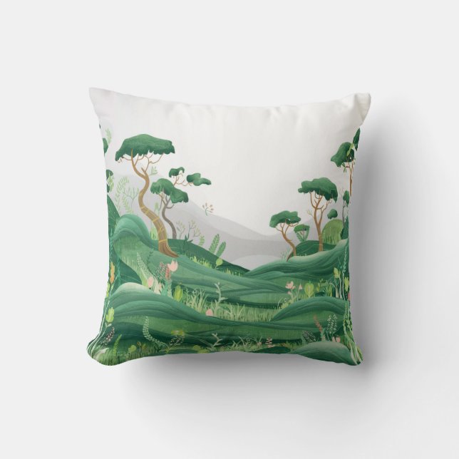 Landscape Throw Pillow (Front)