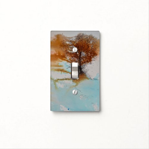 Landscape Tree Art Painting Light Switch Cover