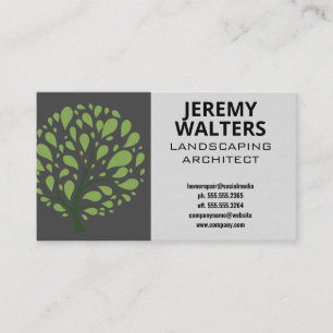 Landscape   Tree Logo Business Card