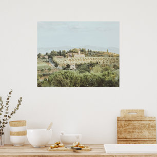 Landscape Tuscany Soft Colors  Poster