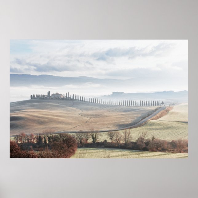 Landscape Tuscany Soft Colors  Poster (Front)