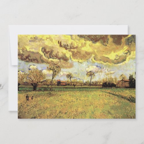 Landscape Under a Stormy Sky by Vincent van Gogh