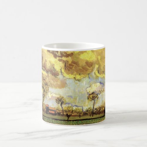 Landscape Under a Stormy Sky by Vincent van Gogh Coffee Mug