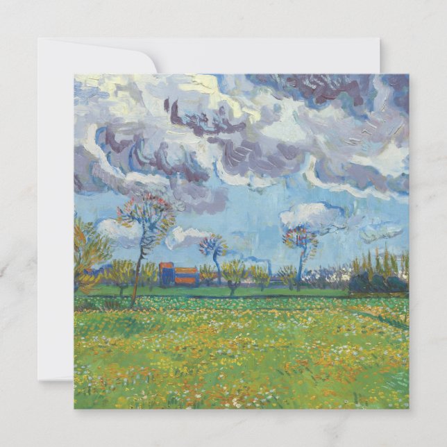 Landscape Under a Stormy Sky Vincent Gogh  (Front)