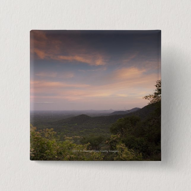 Landscape Under A Sunset Button (Front)