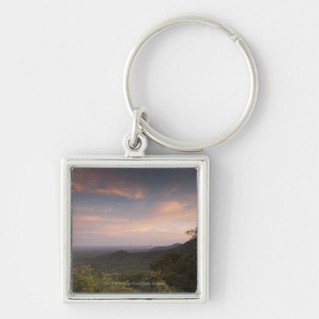 Landscape Under A Sunset Keychain (Front)