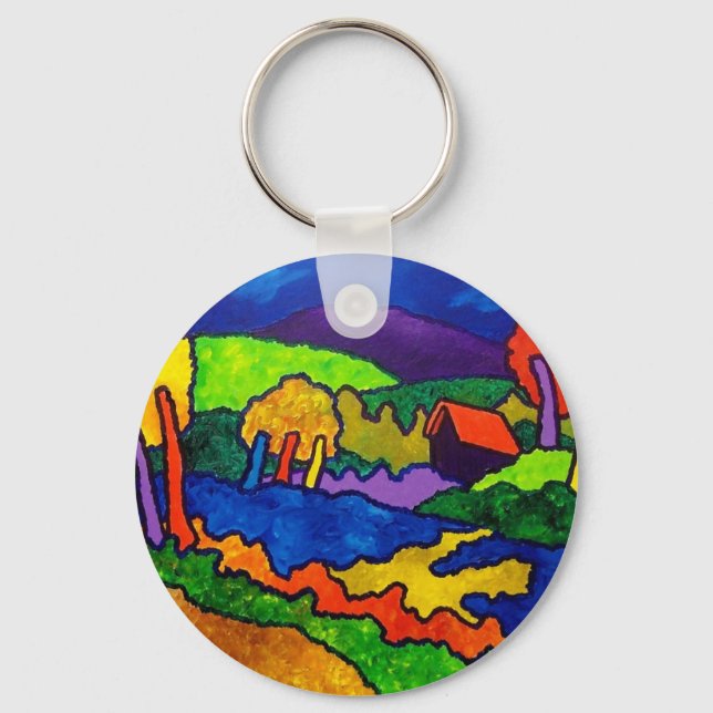 Landscape Vermont F1 Keychain (Front)