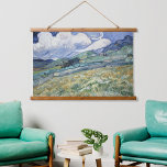 Landscape Vincent Van Gogh Travel Vintage Fine Art Hanging Tapestry<br><div class="desc">Beautiful stained wood wood-topped wall tapestry, featuring a beautiful masterpiece colorful detailed intricate vintage oil on canvas painting, by Vincent Van Gogh, of landscape from Saint-Rémy - a mountainous landscape behind Saint-Paul hospital, France. Beautiful artwork for vintage fine art / masterpiece / classic art lovers and Van Gogh connoisseurs. Makes...</div>