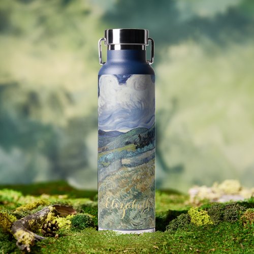 Landscape Vincent Van Gogh Vintage Art Monogrammed Water Bottle