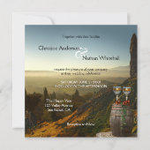 Landscape Wine Vineyard Winery Wedding Invitation (Front)