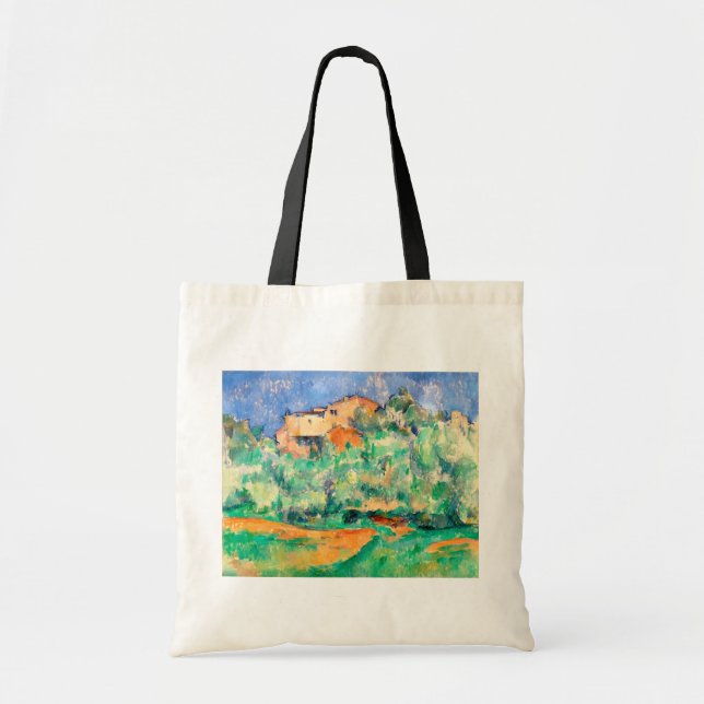 Landscape with a House, Cezanne Tote Bag (Front)