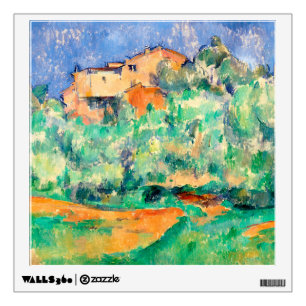 Landscape with a House, Cezanne Wall Decal