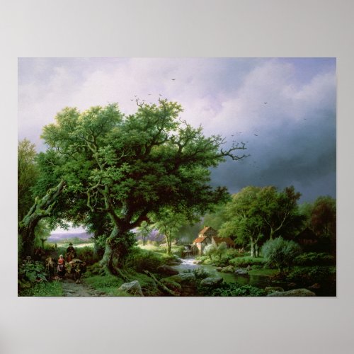Landscape with a Mill Poster