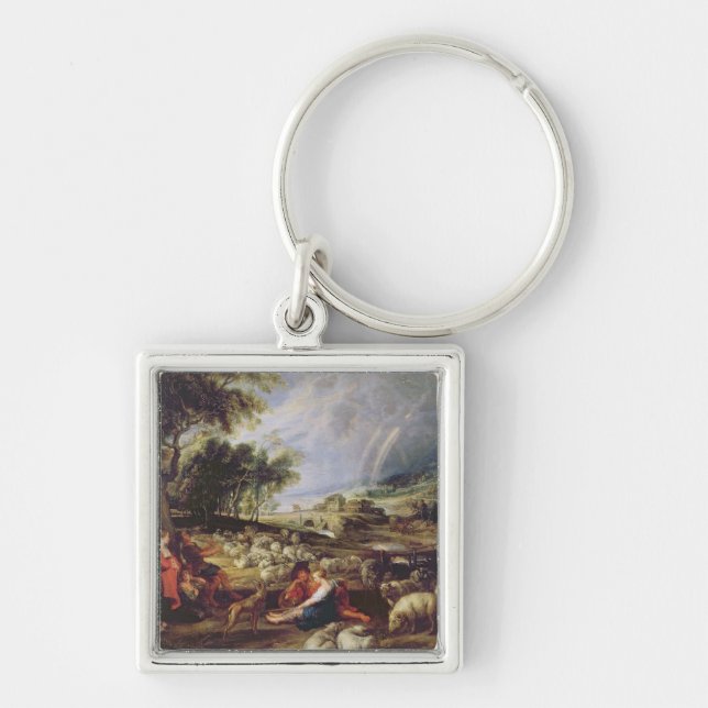 Landscape with a Rainbow Keychain (Front)