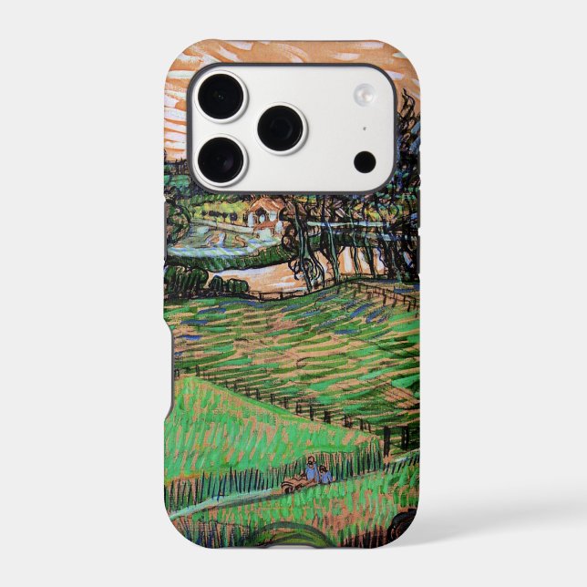 Landscape with Bridge Across the Oise iPhone Case (Back)