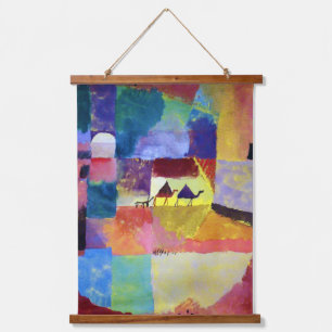 Landscape with Camels, Paul Klee Hanging Tapestry