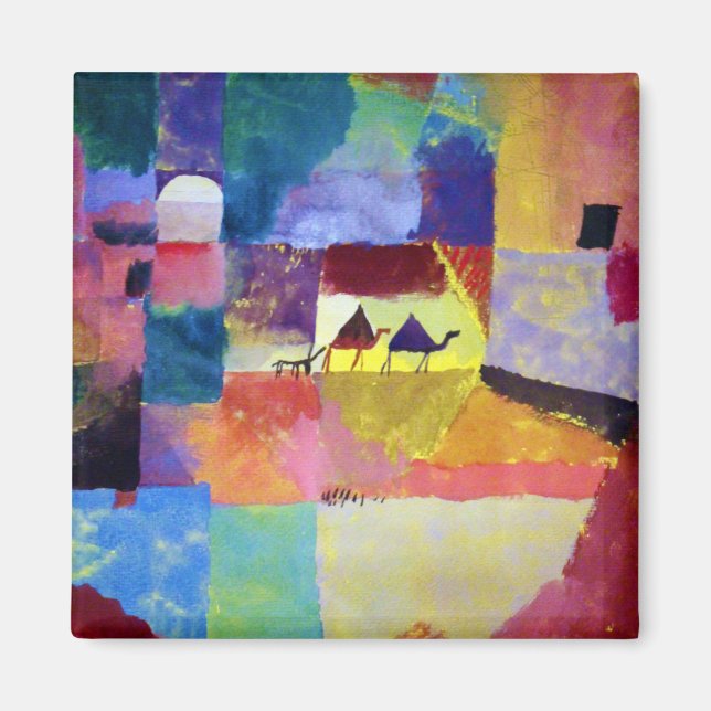 Landscape with Camels, Paul Klee Magnet (Front)