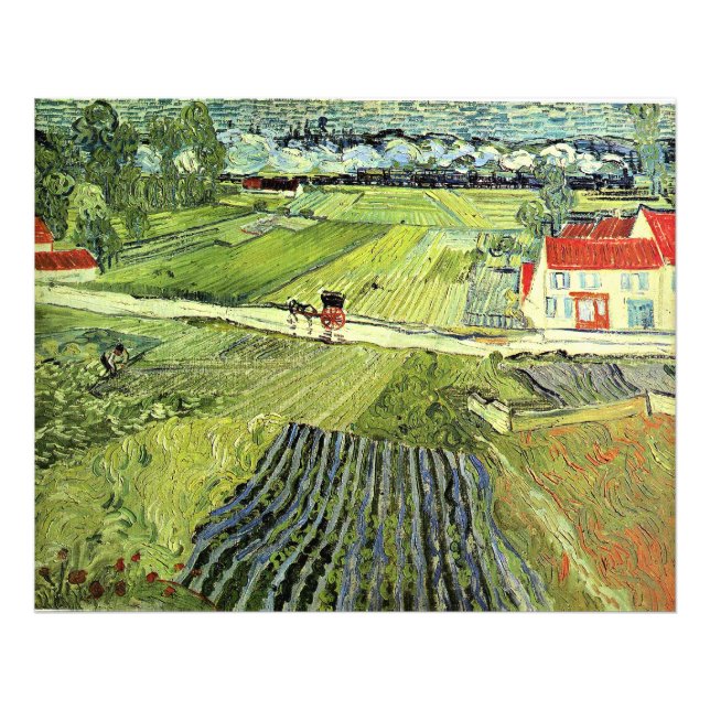 Landscape with Carriage and Train Photo Print (Front)