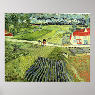 Landscape with Carriage and Train Poster