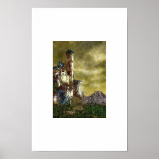 Landscape with castle III Poster