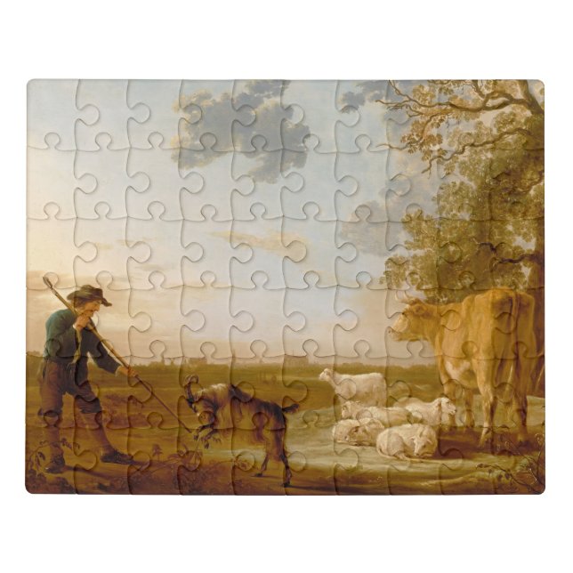 Landscape with cattle Aelbert Cuyp   Jigsaw Puzzle (Puzzle Horizontal)
