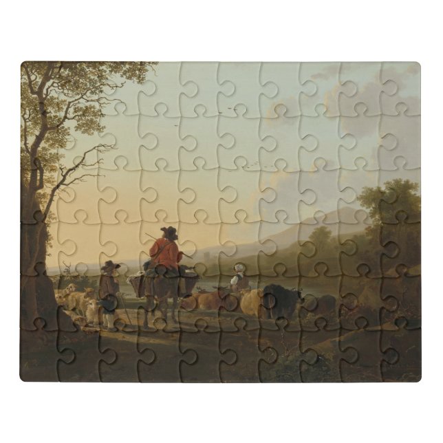 Landscape with Cattle Driver and Shepherd Jigsaw Puzzle (Puzzle Horizontal)