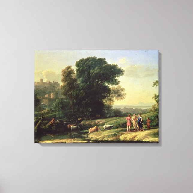 Landscape with Cephalus Canvas Print (Front)